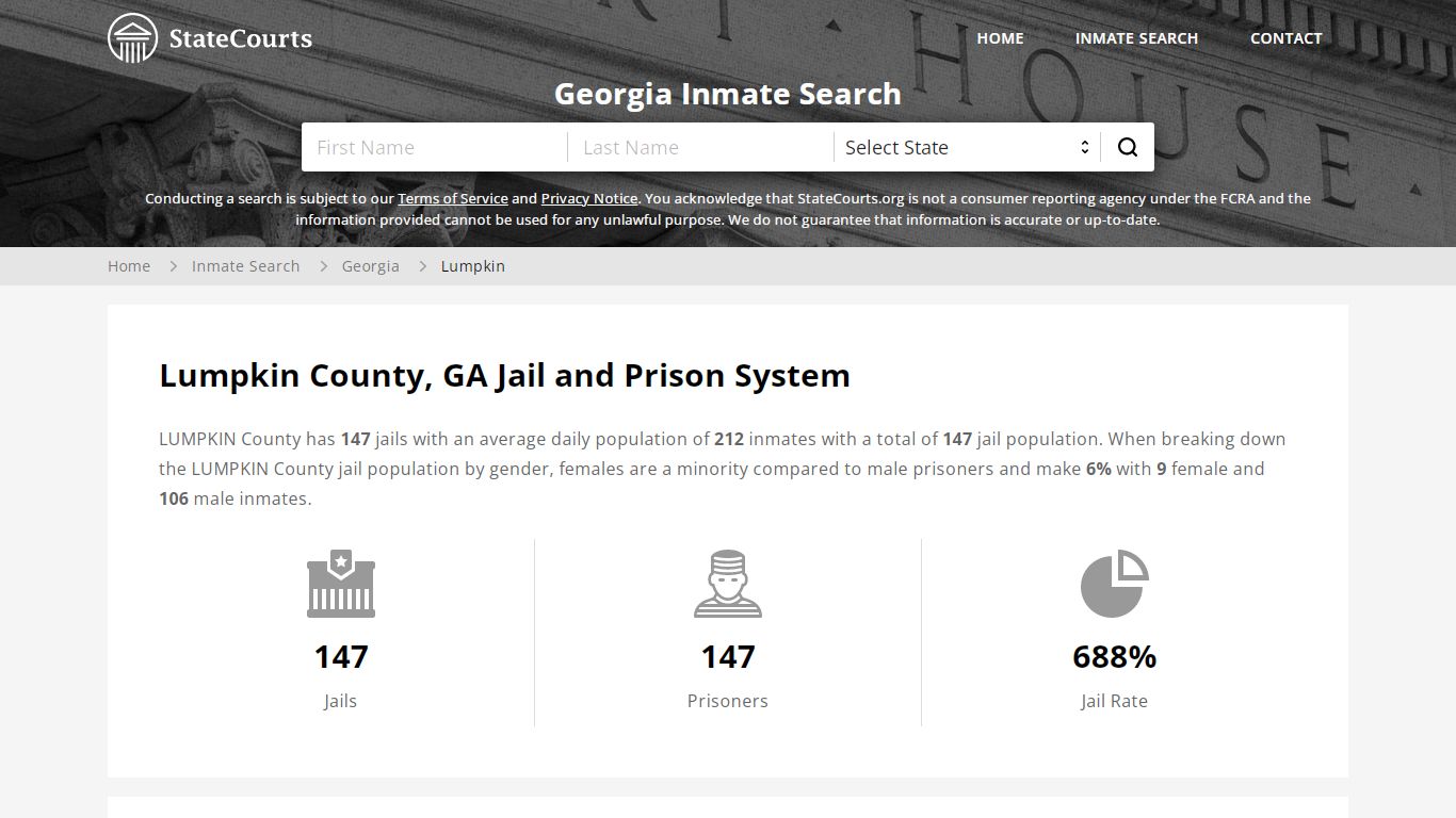 Lumpkin County, GA Inmate Search - StateCourts
